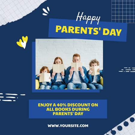 Book Special Sale Announcement for Parents' Day Instagram Design Template