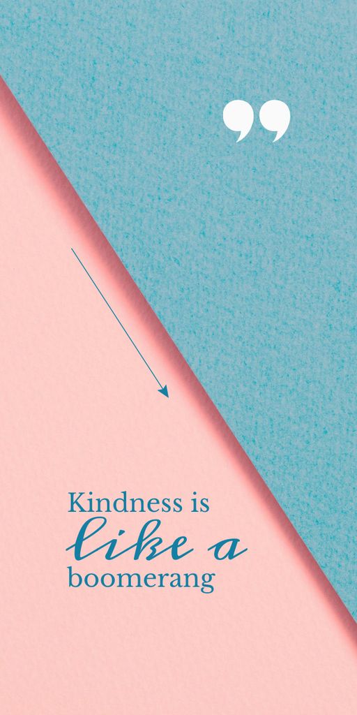 Quote about Kindness Graphic Tasarım Şablonu