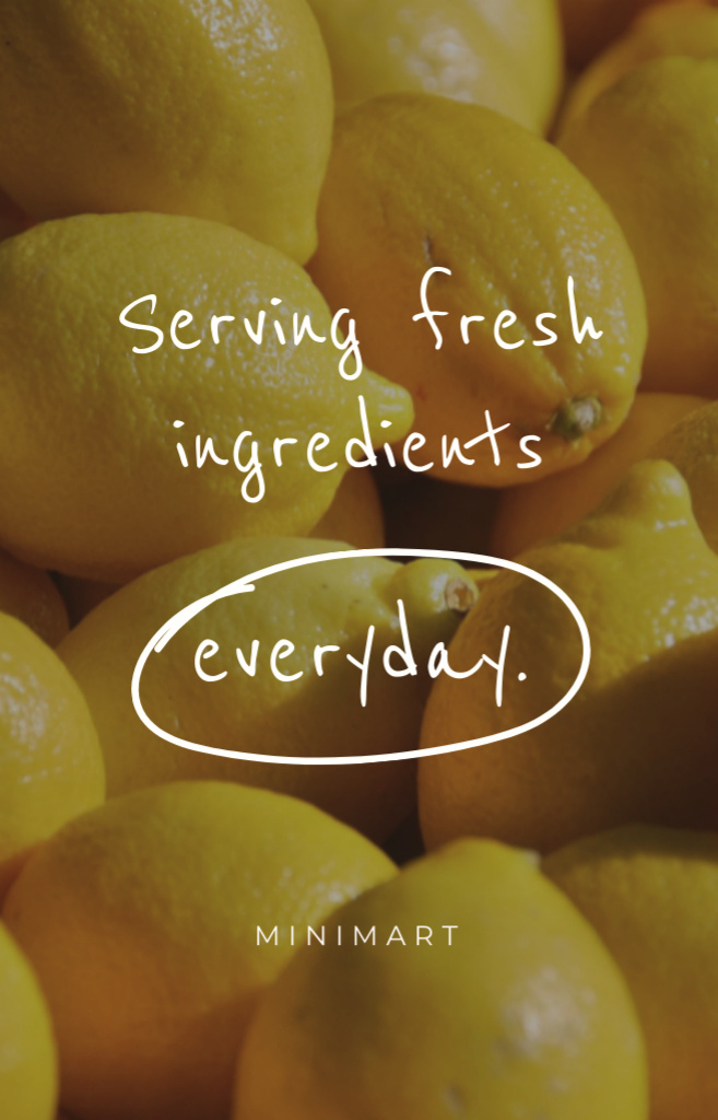 Designvorlage Grocery Store Ad with Lemons für IGTV Cover