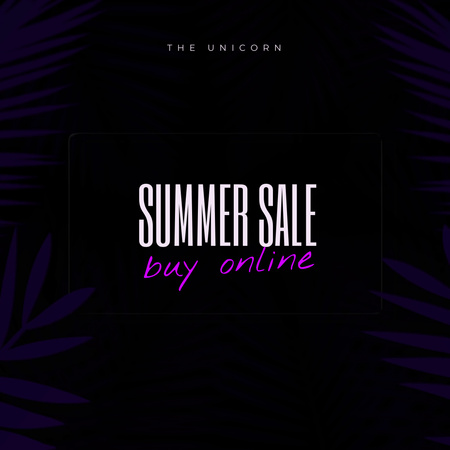 Summer Sale Offer Online Animated Post Design Template