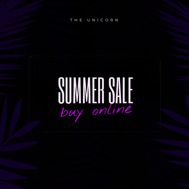 Summer Sale Offer Online Animated Post Design Template