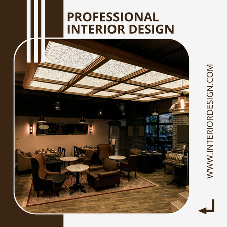 Oferta de serviço profissional de design de interiores Instagram Modelo de Design