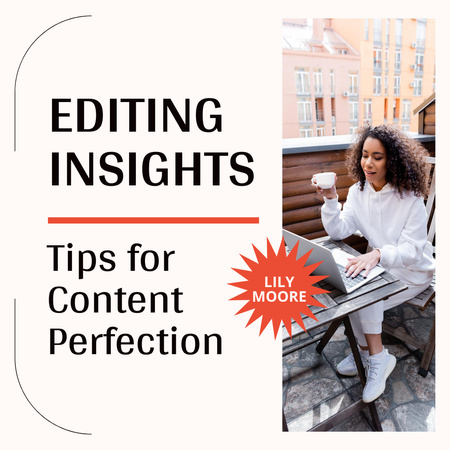 Modèle de visuel Top-notch Content Editing Tips From Professional - Instagram