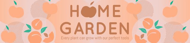 Home Garden Ad with Fruits Ebay Store Billboard – шаблон для дизайну