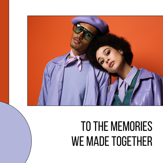 Memory Book with Stylish Couple Photo Book – шаблон для дизайна