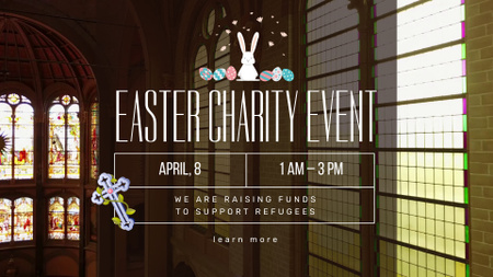 Charity Event With Donations At Easter Full HD video Design Template