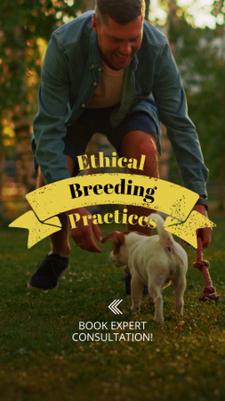 Modèle de visuel Guide des pratiques d'élevage éthiques et consultation d'un expert - TikTok Video