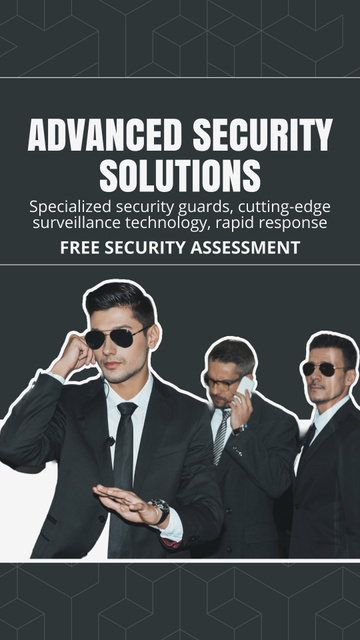 Modèle de visuel Professional Security for Businessmen - Instagram Video Story
