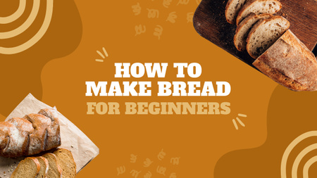 How to Make Bread Tutorial Youtube Thumbnail Design Template
