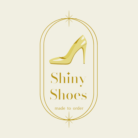 New Arrival Shoe Collection Announcement Logo Design Template