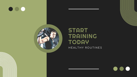 Routine in Gym Youtube Design Template