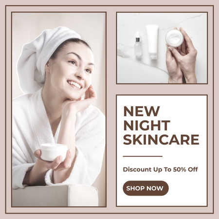 Advertisement for Skin Care Instagram Design Template