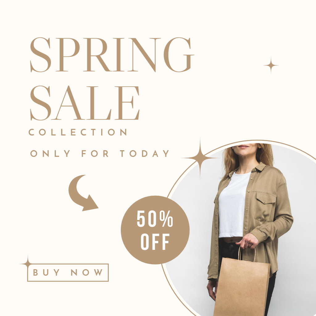 Exclusive Offers on Ladies' Spring Fashion Apparel Instagram Design Template