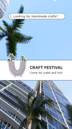 Platilla de diseño Handmade Crafts Festival Announcement TikTok Video