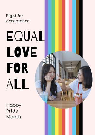 Designvorlage LGBT Equality Awareness für Poster