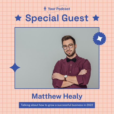 Podcast with Special Guest Instagram Design Template