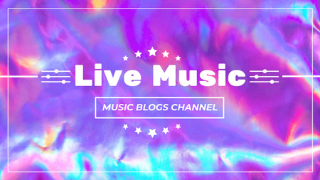 Ontwerpsjabloon van Youtube van Blogpromotie voor livemuziek
