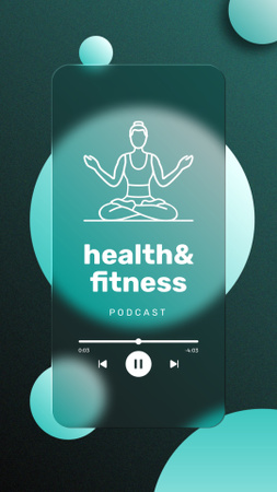 Podcast about Health and Wellness Instagram Video Story Design Template