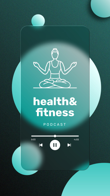 Ontwerpsjabloon van Instagram Video Story van Podcast about Health and Wellness