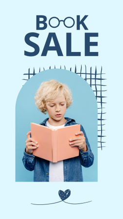 Children Book Sale  Instagram Story Design Template