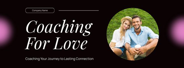 Szablon projektu Coaching for Your Relationship Goals Facebook cover