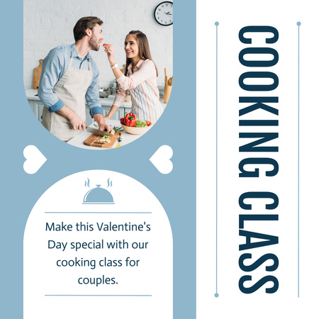 Modèle de visuel Useful Valentine's Day Cooking Class For Couples Offer - Instagram