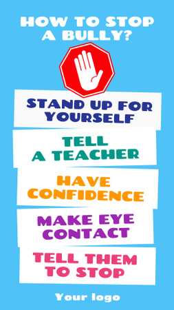 Platilla de diseño Spreading the Message of Bullying Prevention TikTok Video