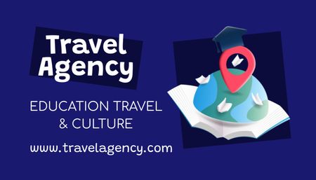 Szablon projektu Travel Agency Services Offer Business Card US
