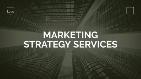 Platilla de diseño Marketing Strategy Services Presentation Wide