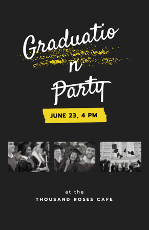 Graduation Party In Summer Invitation 5.5x8.5in Design Template