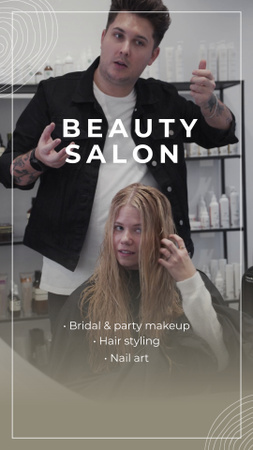 Beauty Salon With Various Services Offer TikTok Video Design Template