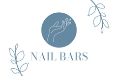Nail Salon Services Offer with Female Hand Outline and Branches