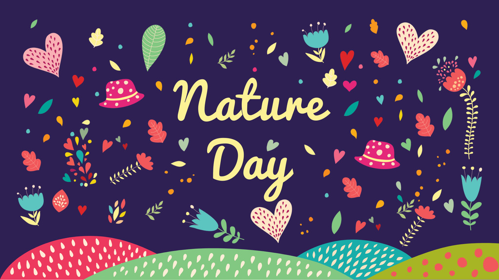 Nature Day Celebration Announcement FB event cover tervezősablon