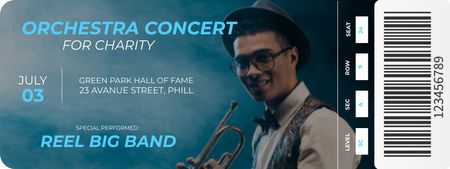 Designvorlage Violin Concert Invitation für Ticket