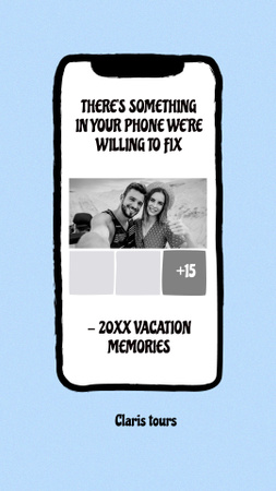 Funny Offer of Travel Tours Instagram Story Design Template