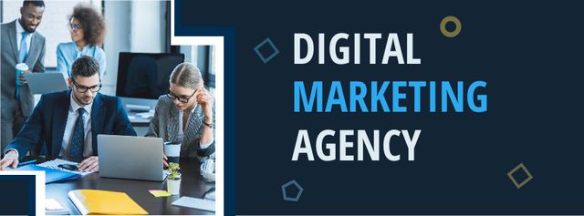 Digital Marketing Agency Facebook cover – шаблон для дизайну