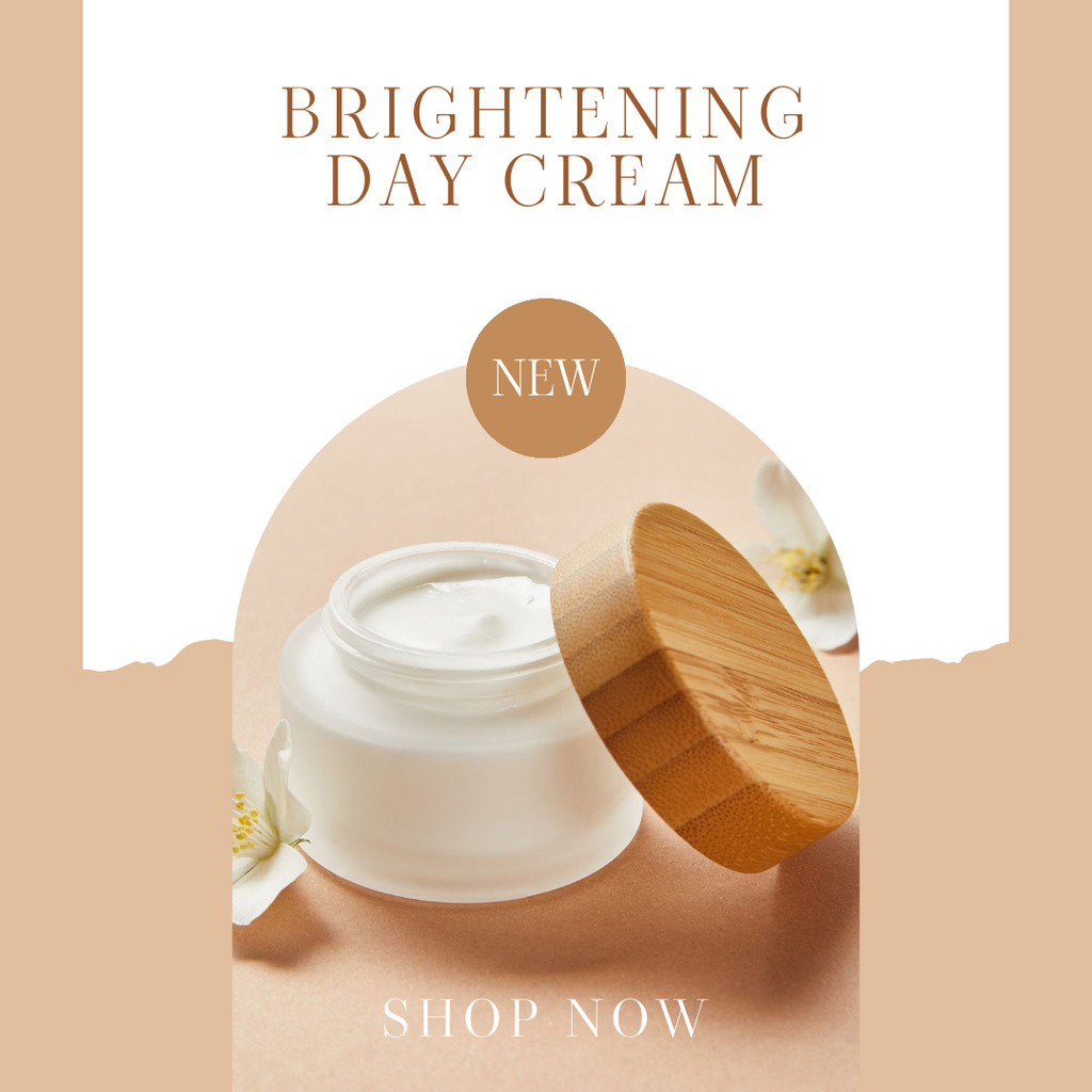 Brightening Day Cream Instagram Šablona návrhu