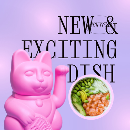 New Dish Announcement Animated Post Design Template