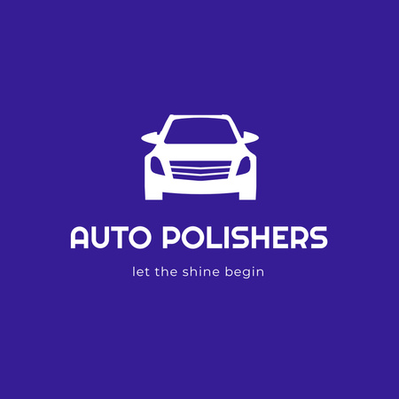 Designvorlage Auto Polishers Advertisement with Car für Logo 1080x1080px