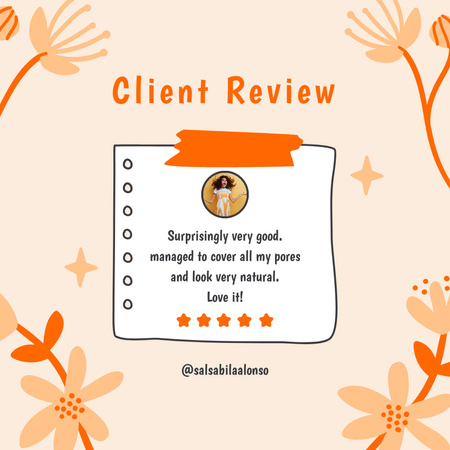 Reviews on Skincare Products Instagram Design Template