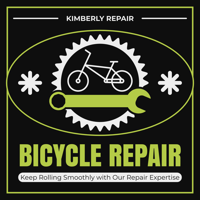 Bicycle Repair Point Instagram AD Modelo de Design