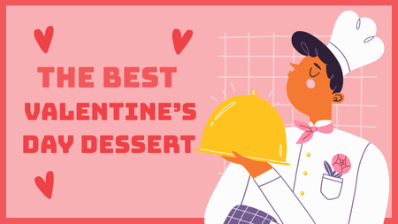 Offer Best Desserts for Valentine's Day Youtube Thumbnail Design Template