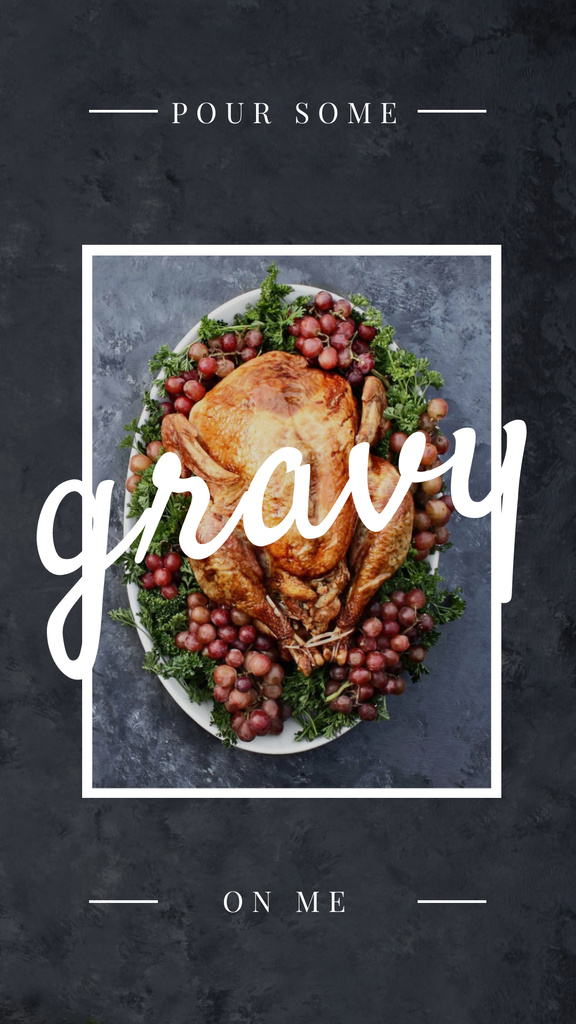 Traditional Thanksgiving Dinner Instagram Story – шаблон для дизайну