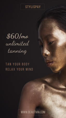 Tanning Salon Services Offer Instagram Story Design Template