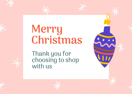 Cute Christmas Holiday Greeting Card Design Template