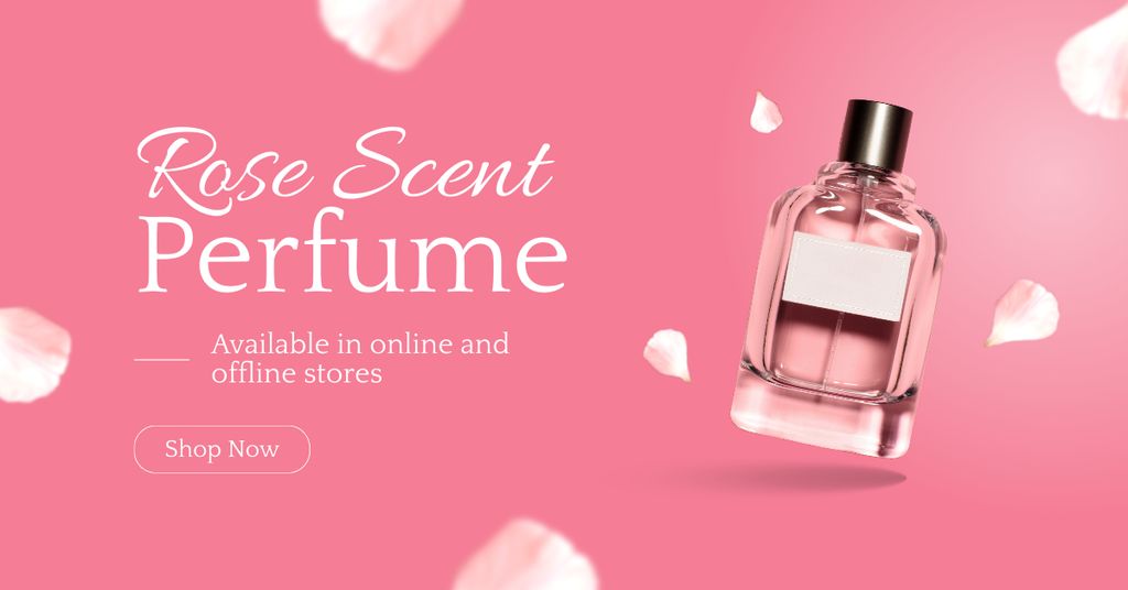 Modèle de visuel Perfume with Rose Scent - Facebook AD