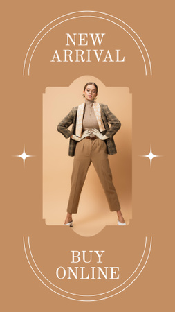 Female Fashion Clothes Ads Instagram Story Modelo de Design