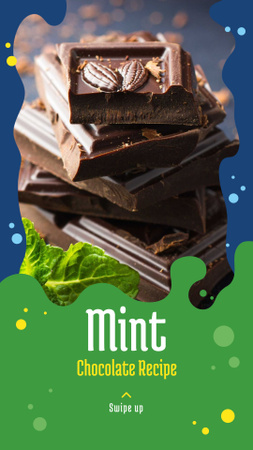 Szablon projektu Chocolate Mint recipes Instagram Story