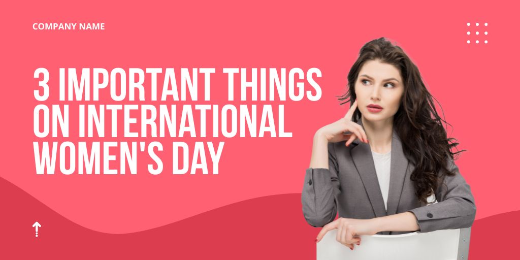 Important Things on International Women's Day Twitter – шаблон для дизайна