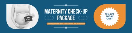 Platilla de diseño Discount on Maternity Checkup Today Only Twitter